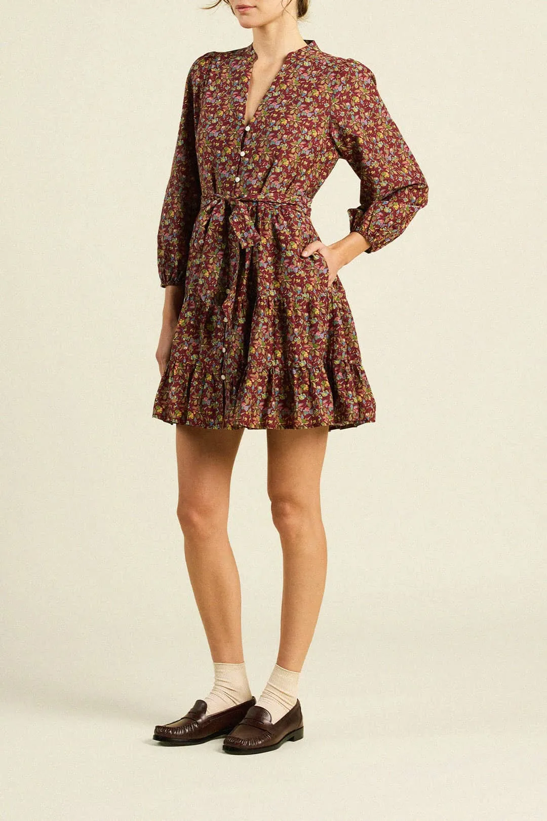 Celeste Dress Brandied Pear sold by Trovata product image thumbnail 4