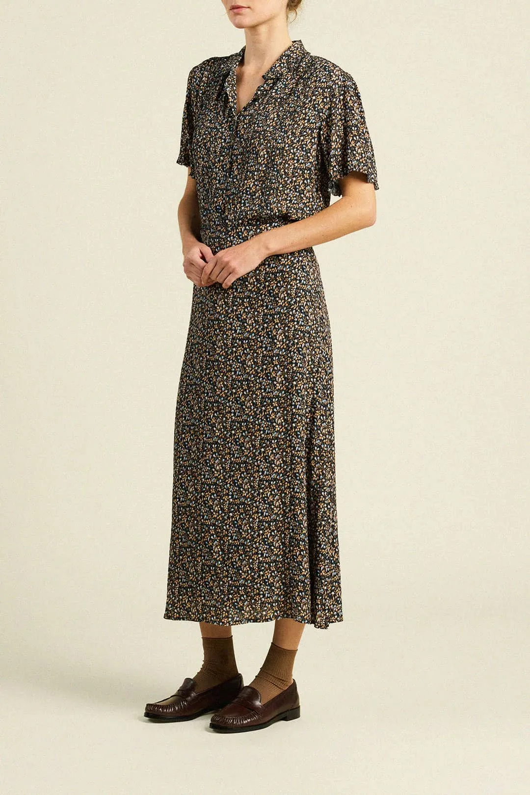 Demi Skirt Nightshadow Ditsy sold by Trovata product image thumbnail 3