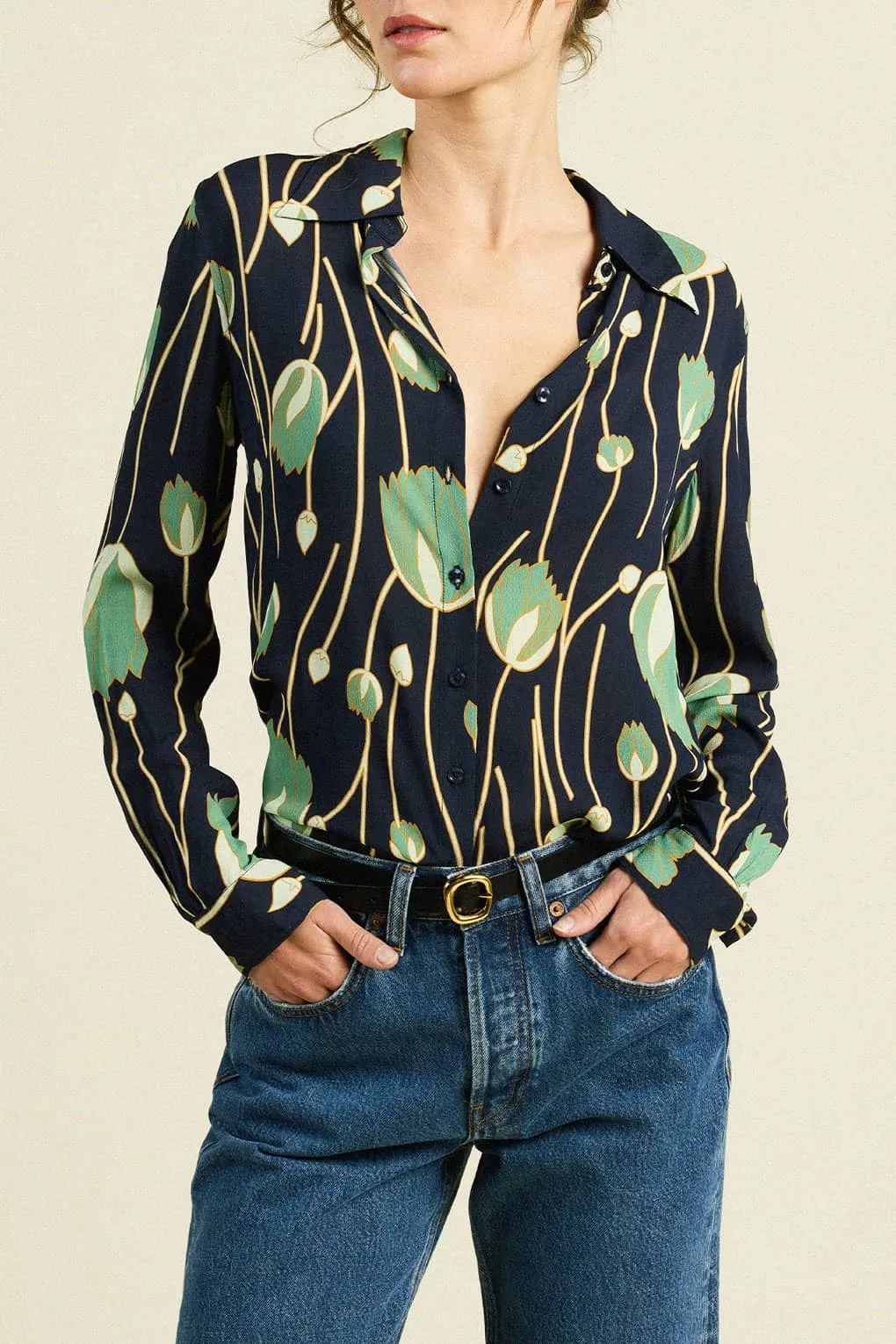 Jacquelin Shirt Jade Tulip sold by Trovata product image thumbnail 2