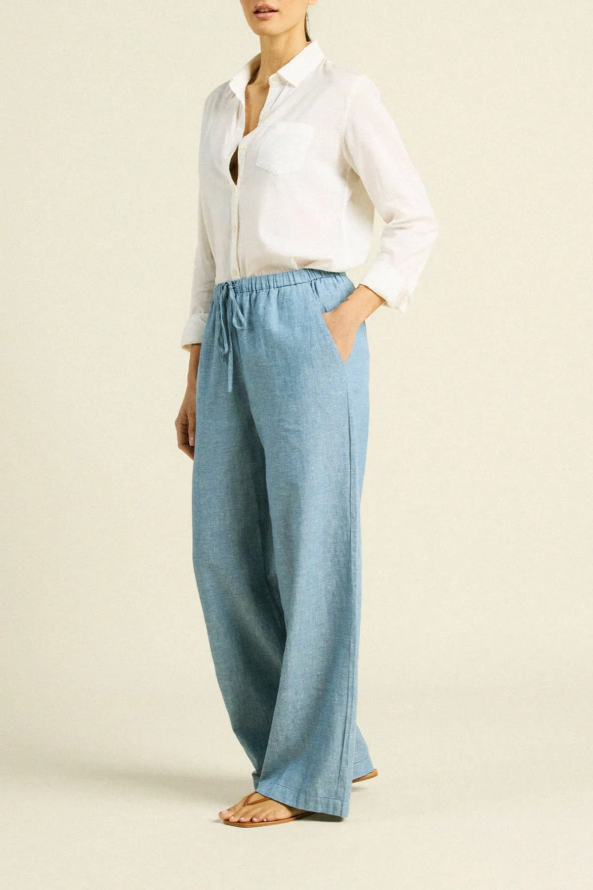 Vera Pant Vintage Indigo sold by Trovata product image thumbnail 3