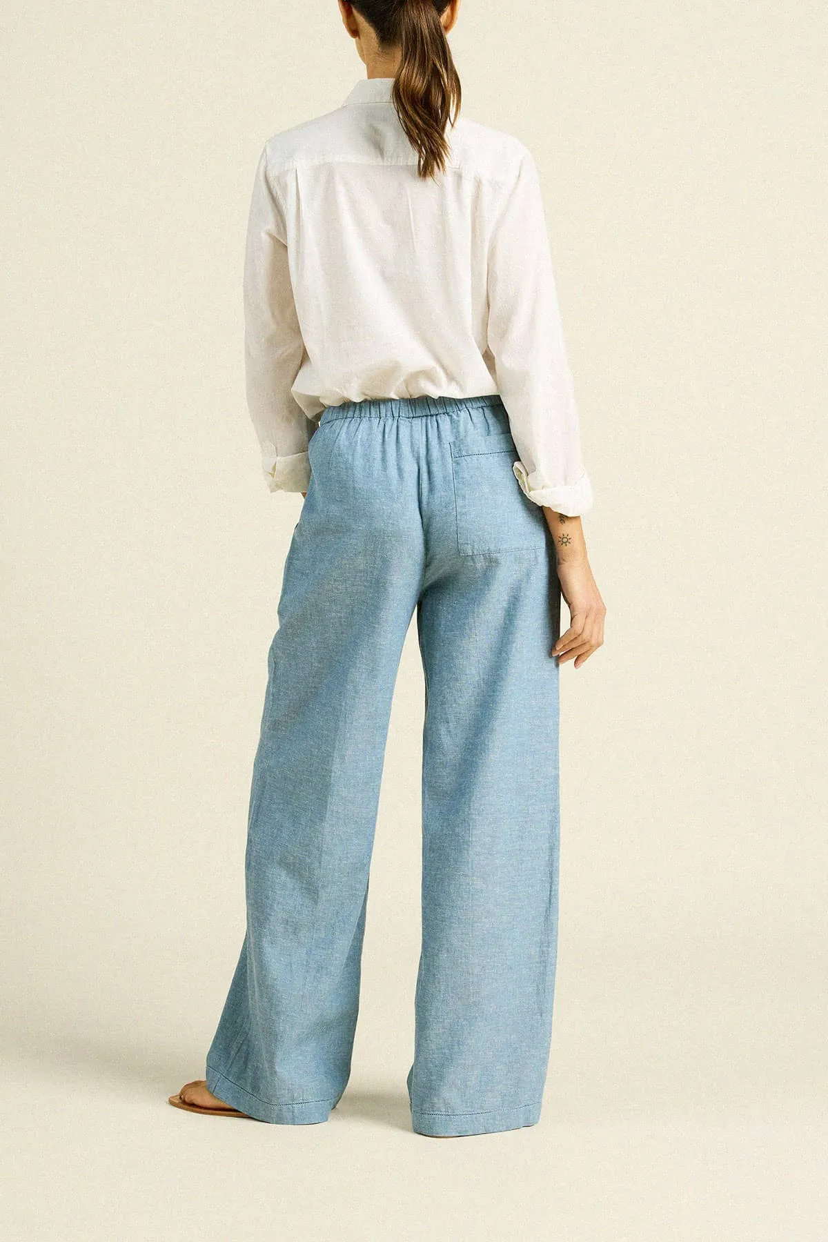 Vera Pant Vintage Indigo sold by Trovata product image thumbnail 4