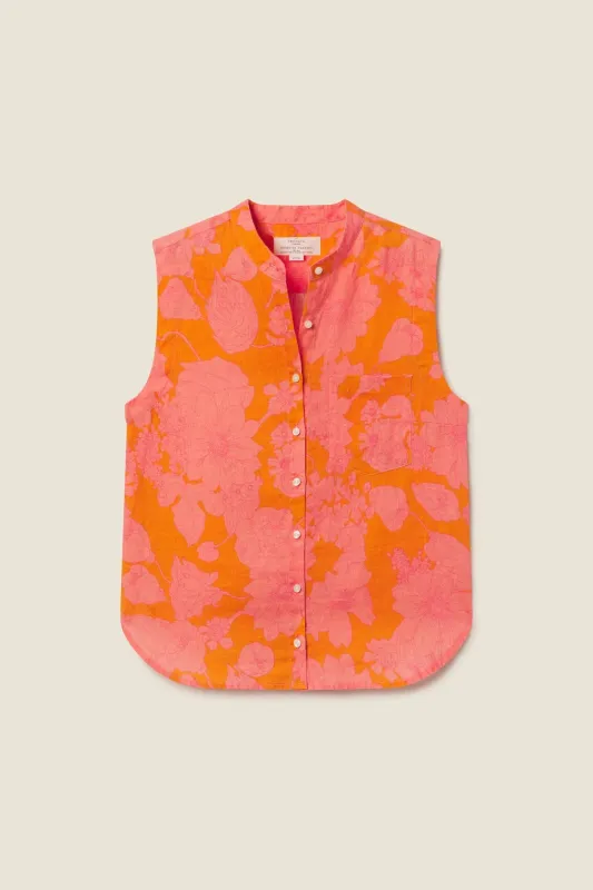 Eres Sleeveless Shirt Amberglow made by Trovata