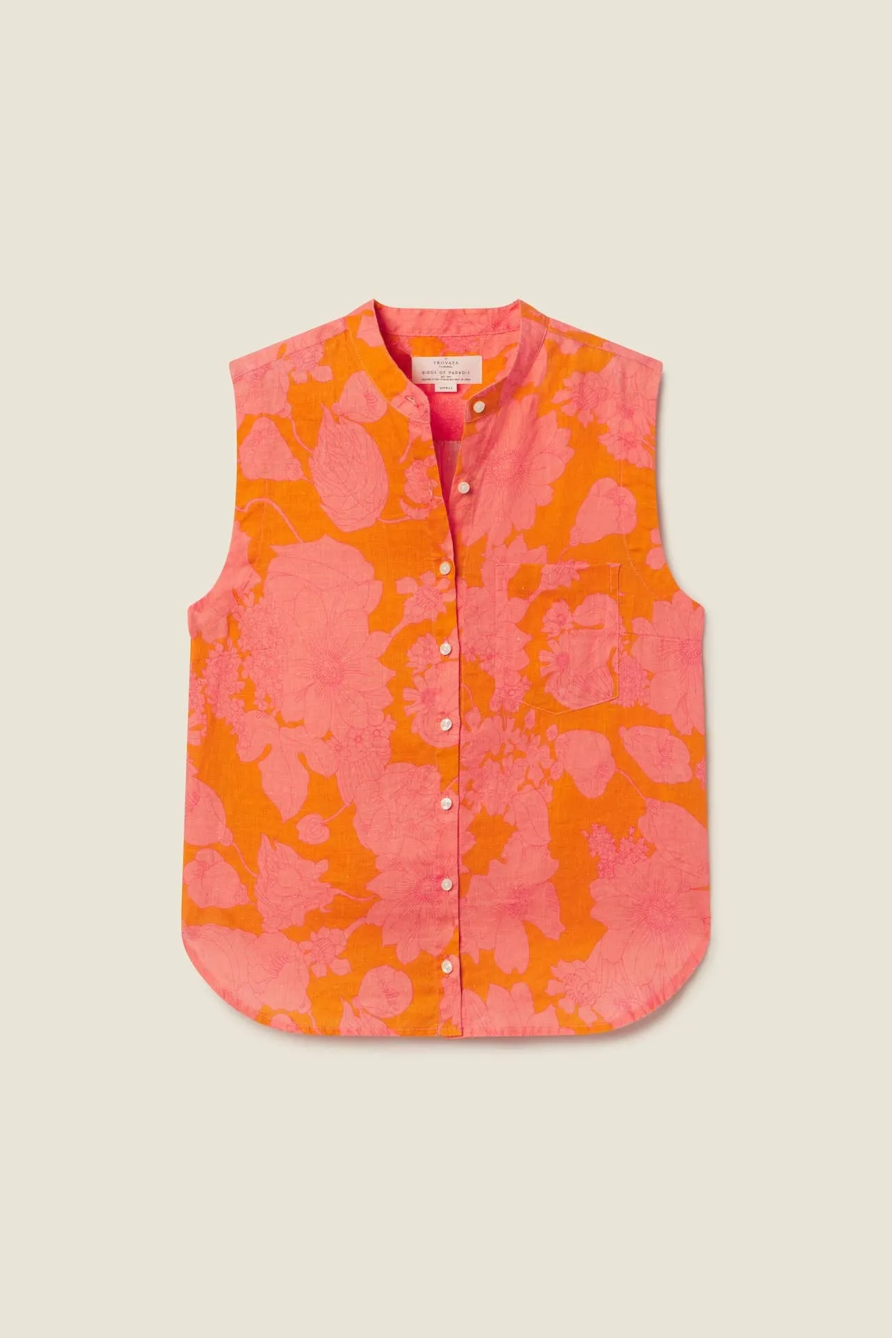 Eres Sleeveless Shirt Amberglow sold by Trovata