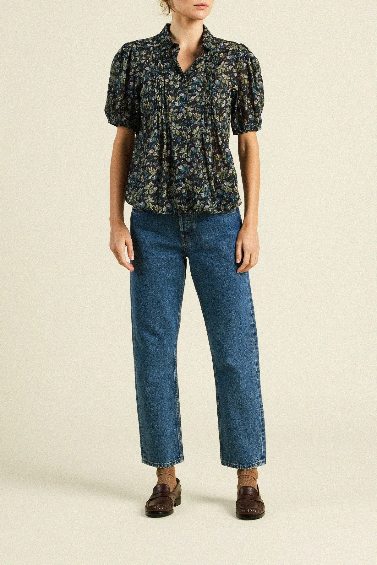 Nadine Blouse Orchard Frost sold by Trovata product image thumbnail 3