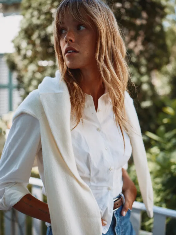 Valentina Blouse White sold by Trovata