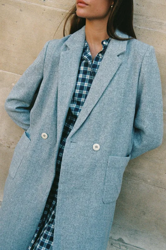 Lars Coat Grey sold by Trovata