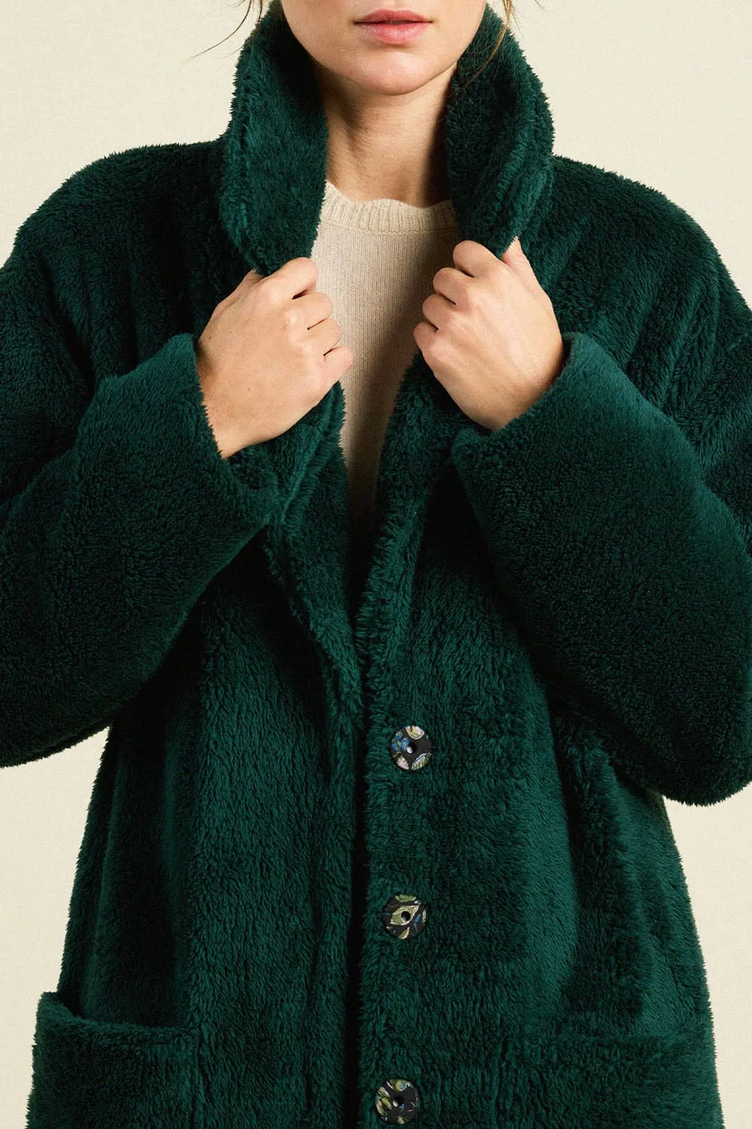 Obriana Coat Ponderosa Fleece sold by Trovata product image thumbnail 2