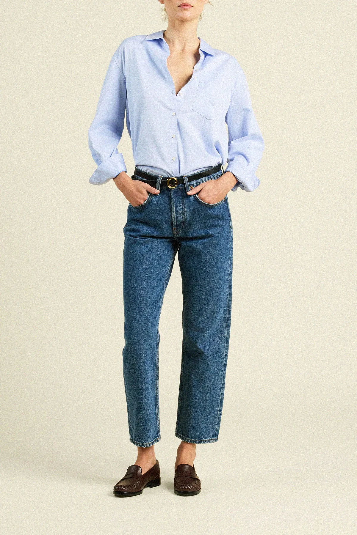 Blake Oversized Shirt Light Blue sold by Trovata product image thumbnail 3