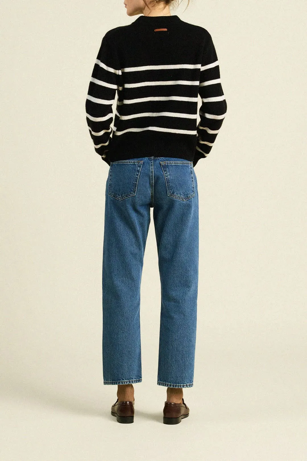 Oksana Sweater Black Stripe sold by Trovata product image thumbnail 5