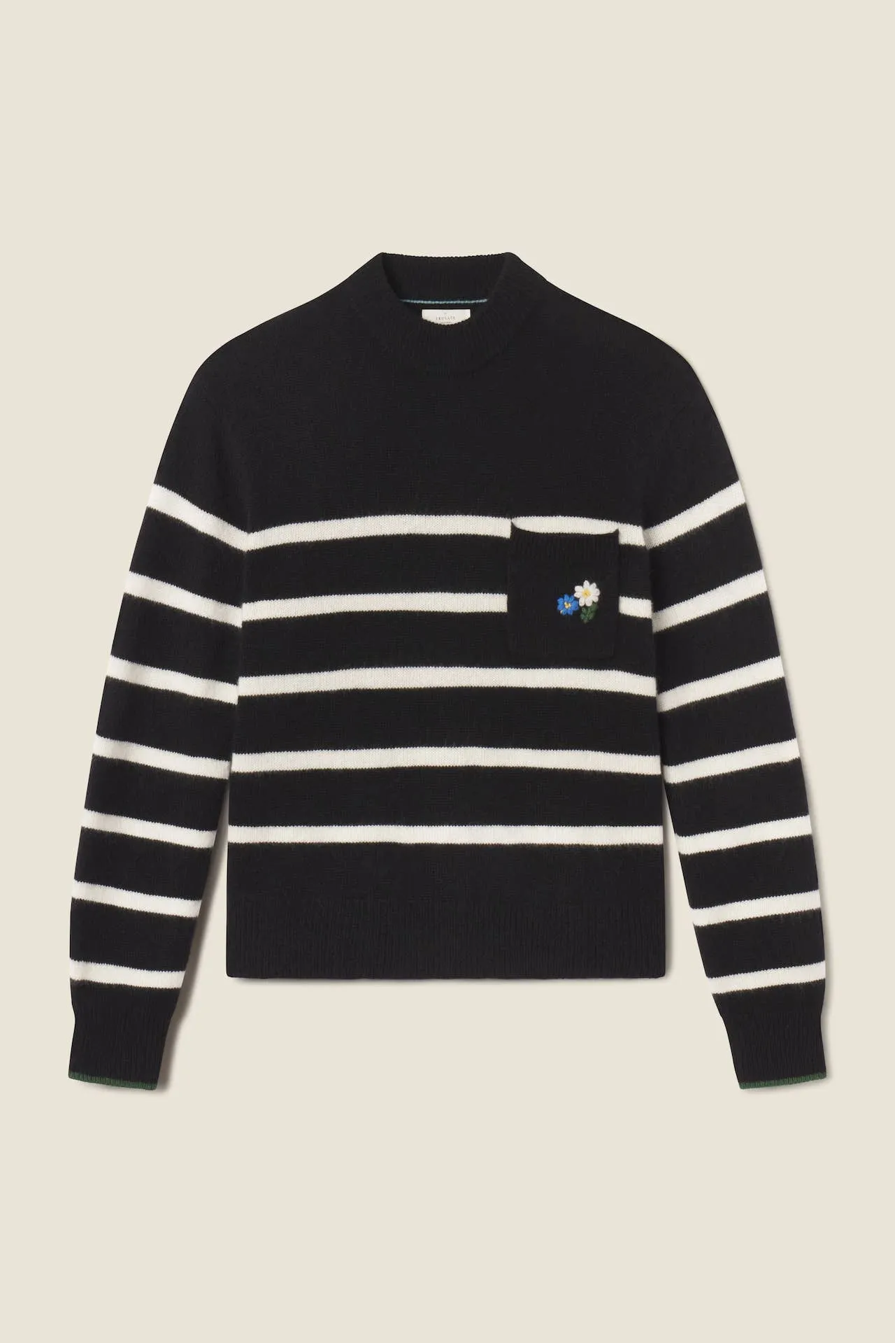 Oksana Sweater Black Stripe sold by Trovata