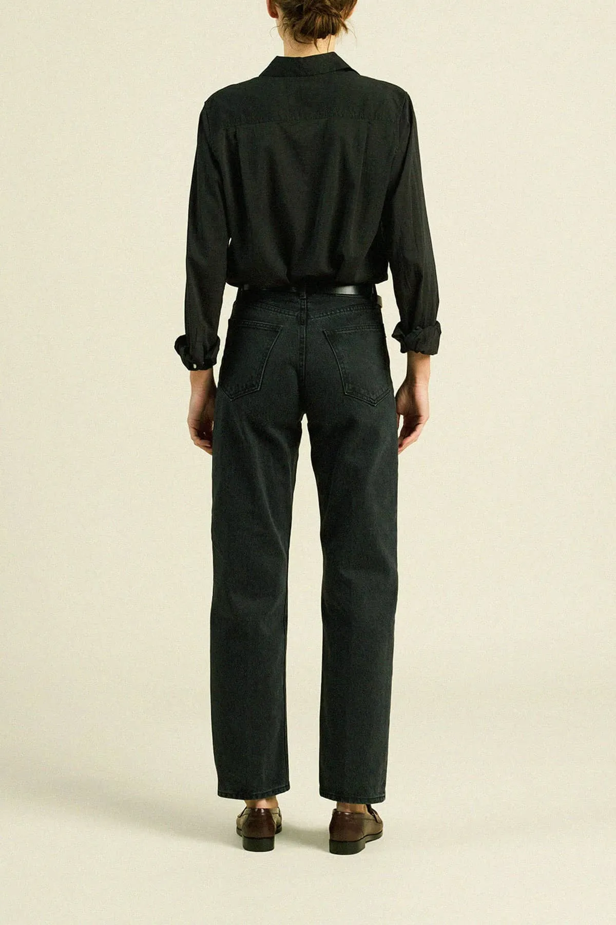 Grace Classic Shirt Black Poplin sold by Trovata product image thumbnail 4
