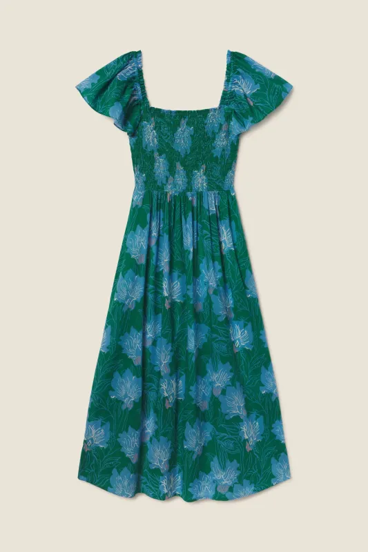 Esme Dress Blue Orchid made by Trovata