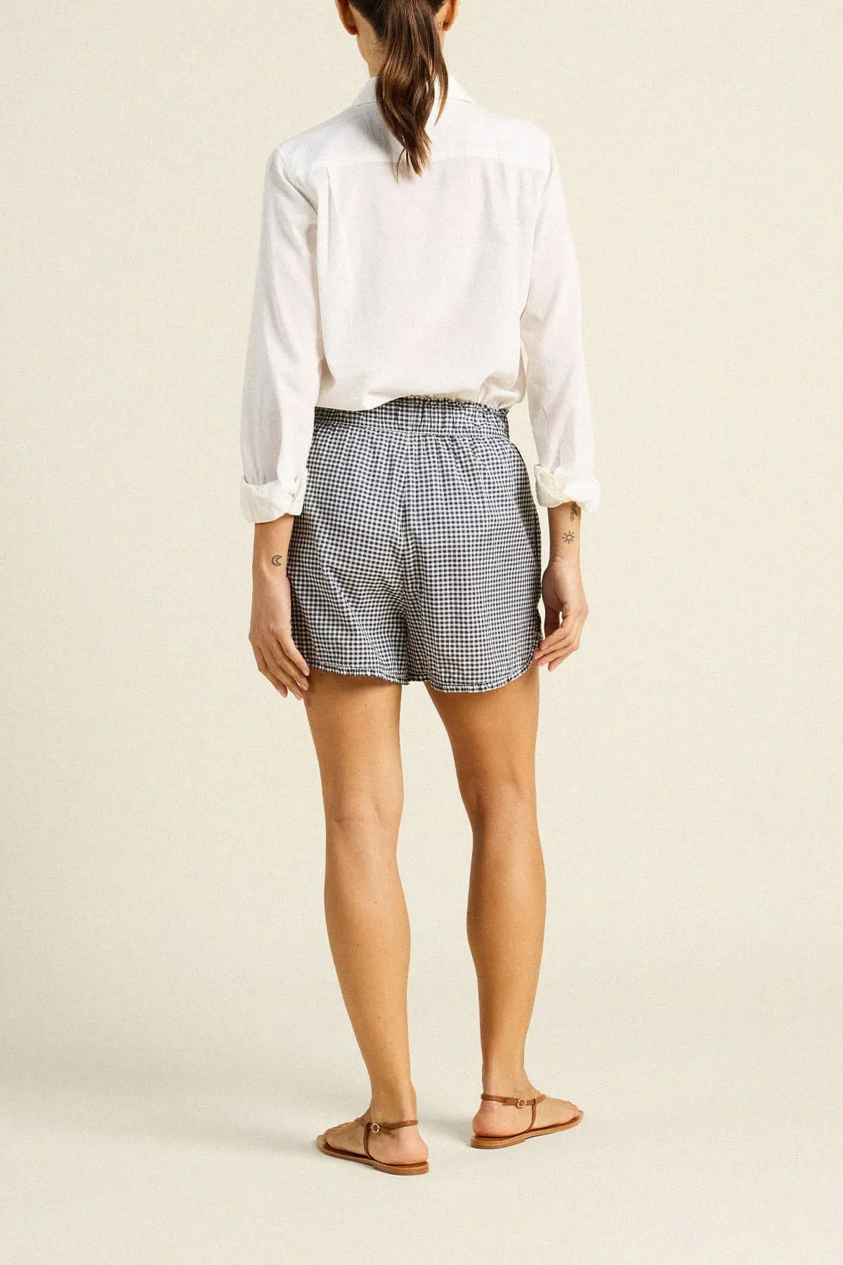 Lucille Short Inkwell Gingham sold by Trovata product image thumbnail 4