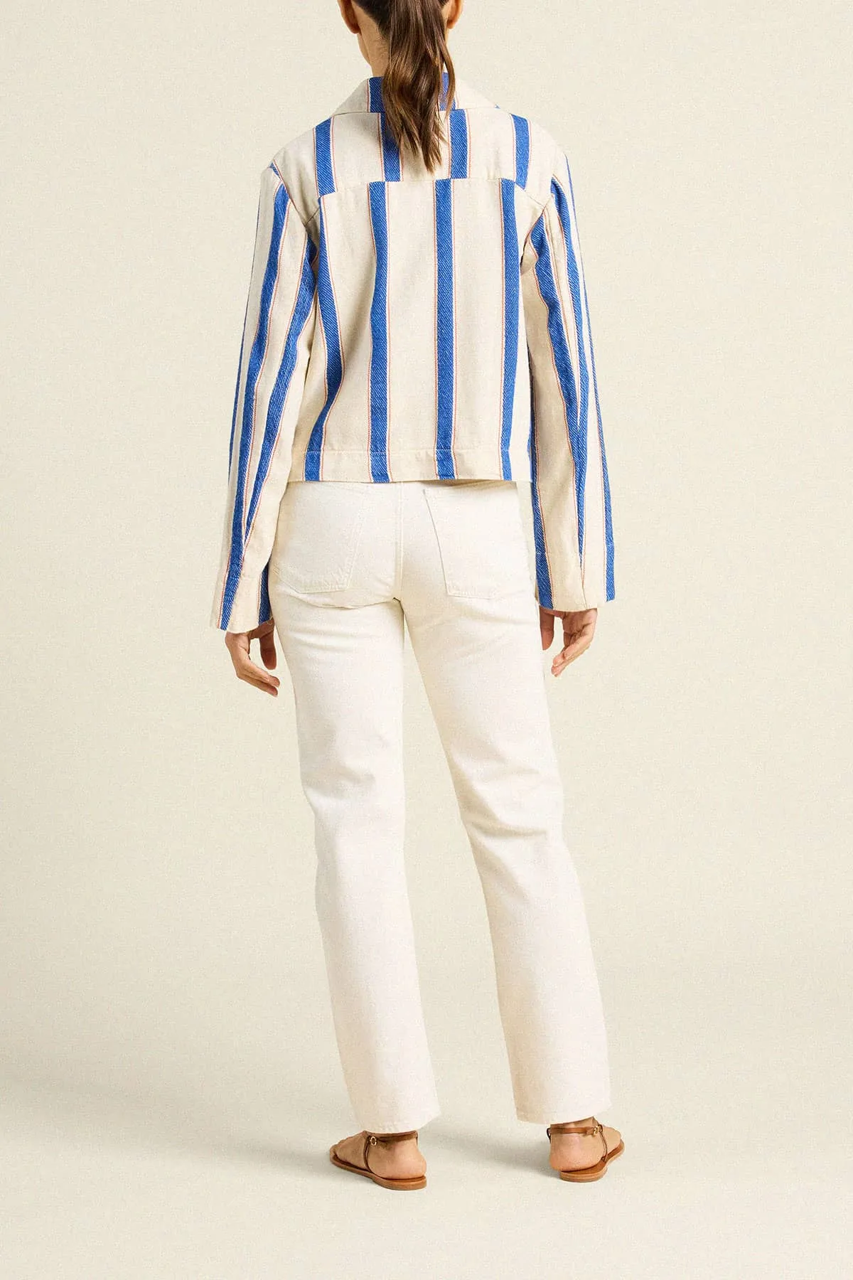 Atlas Jacket Awning Stripe sold by Trovata product image thumbnail 4