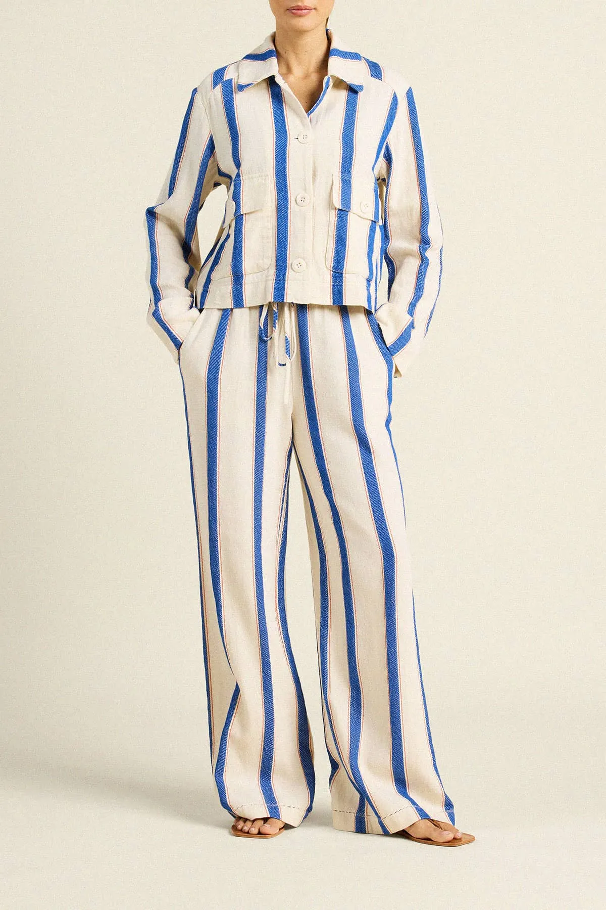 Atlas Jacket Awning Stripe sold by Trovata product image thumbnail 2