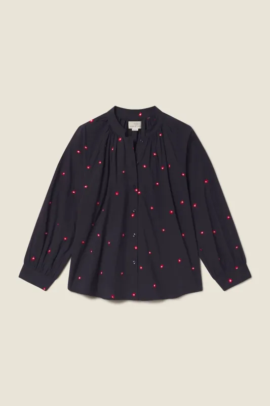Mena Blouse Daisy Dot sold by Trovata
