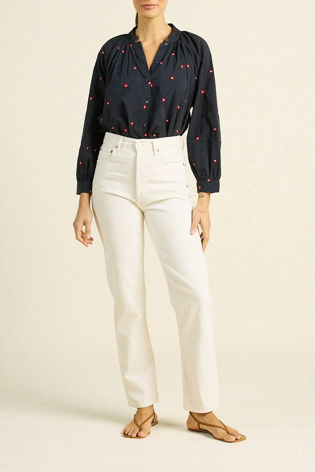 Mena Blouse Daisy Dot sold by Trovata product image thumbnail 2