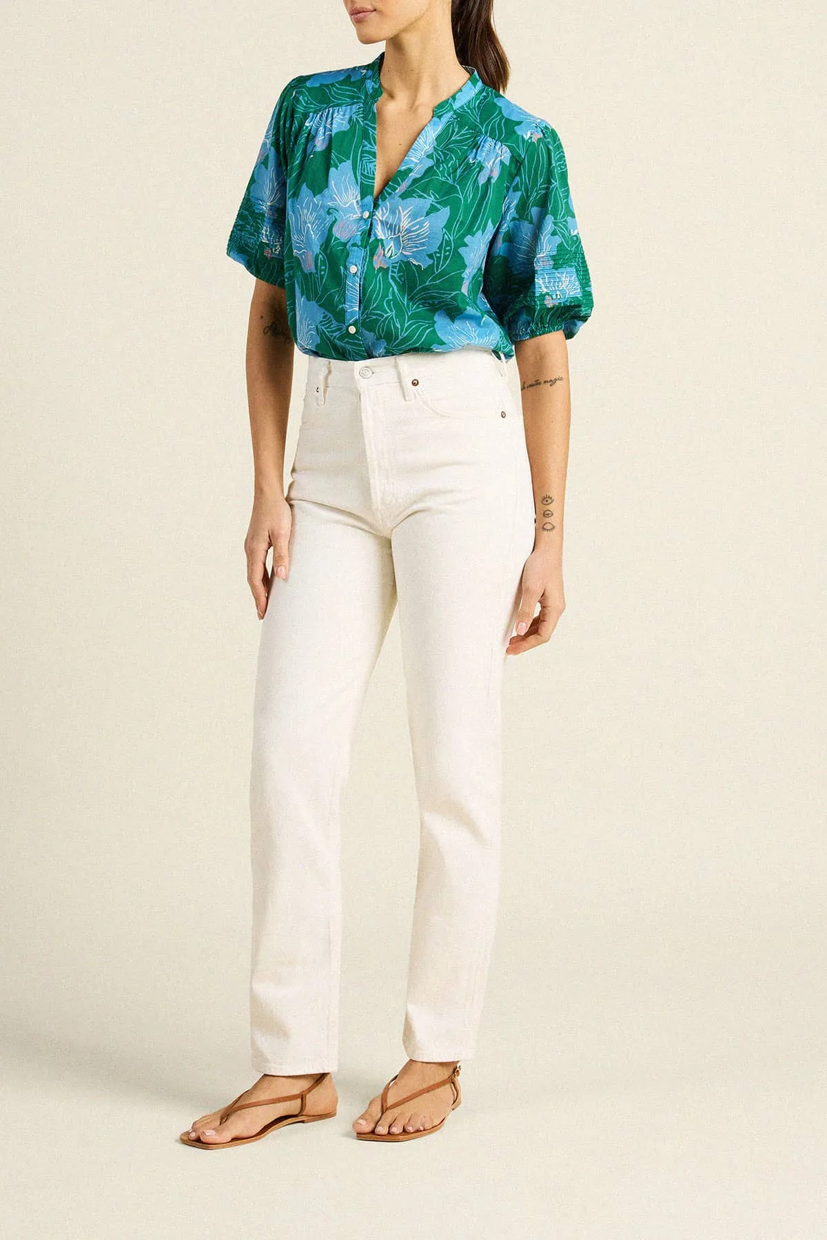 Loren Blouse Blue Orchid sold by Trovata product image thumbnail 3
