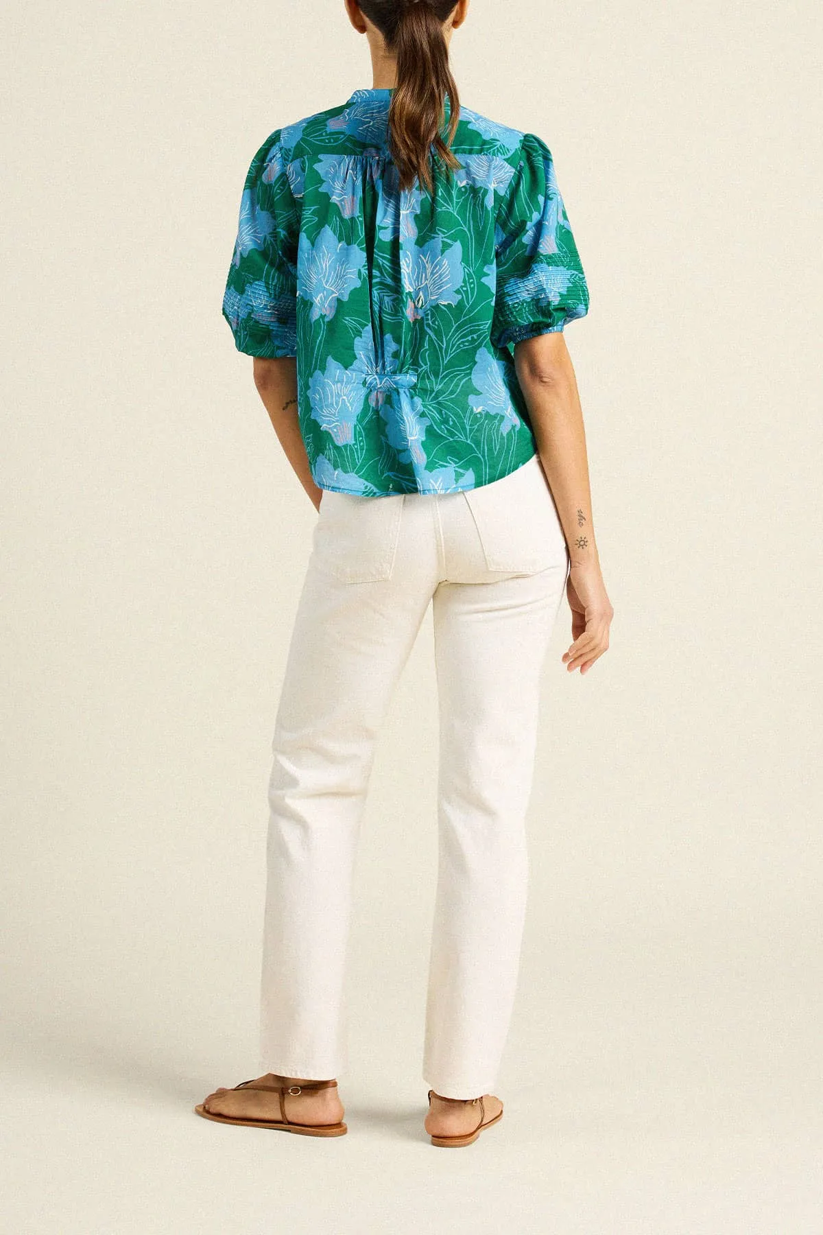 Loren Blouse Blue Orchid sold by Trovata product image thumbnail 5