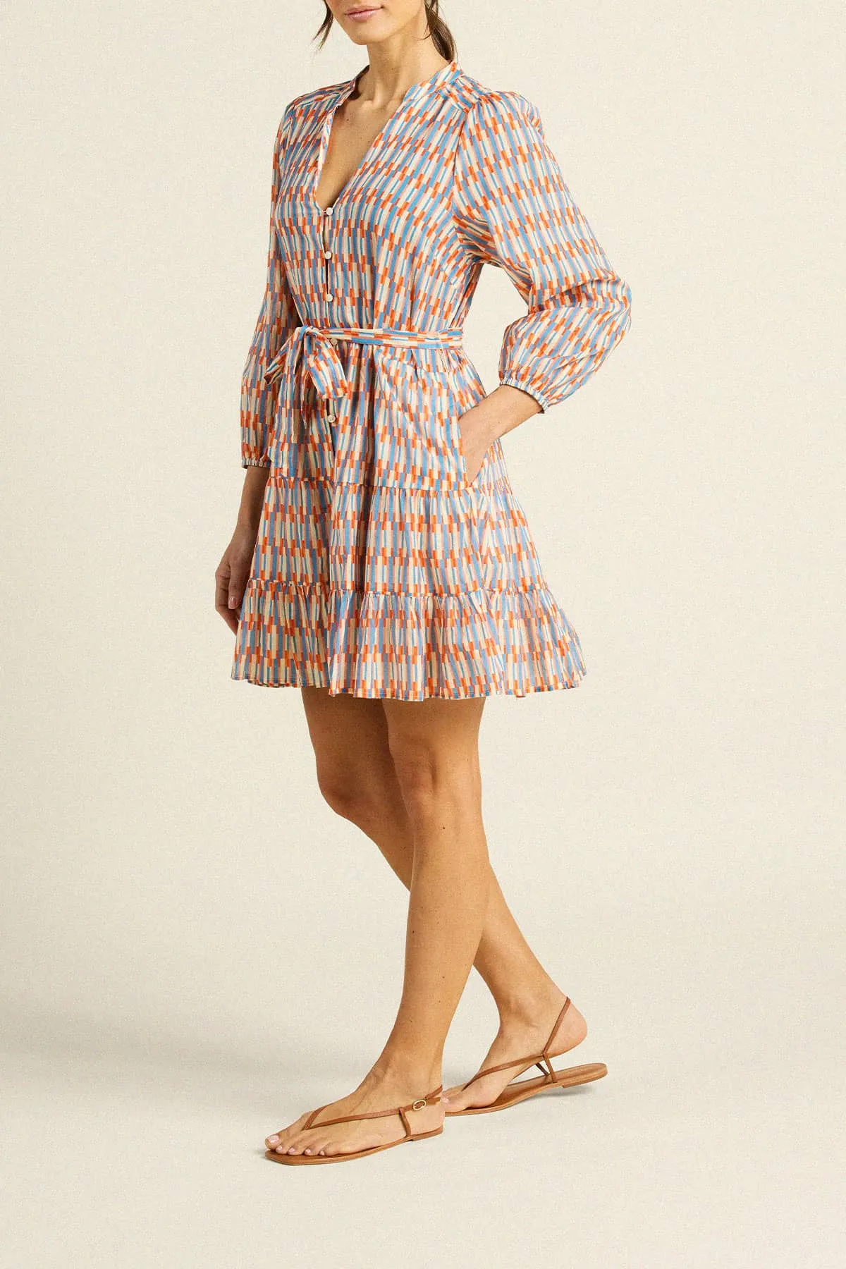 Celeste Dress Retro Grid sold by Trovata product image thumbnail 3