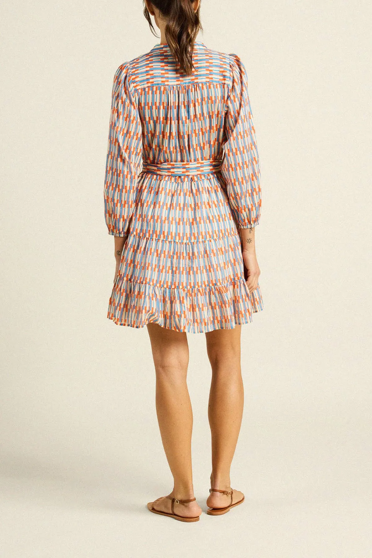 Celeste Dress Retro Grid sold by Trovata product image thumbnail 4