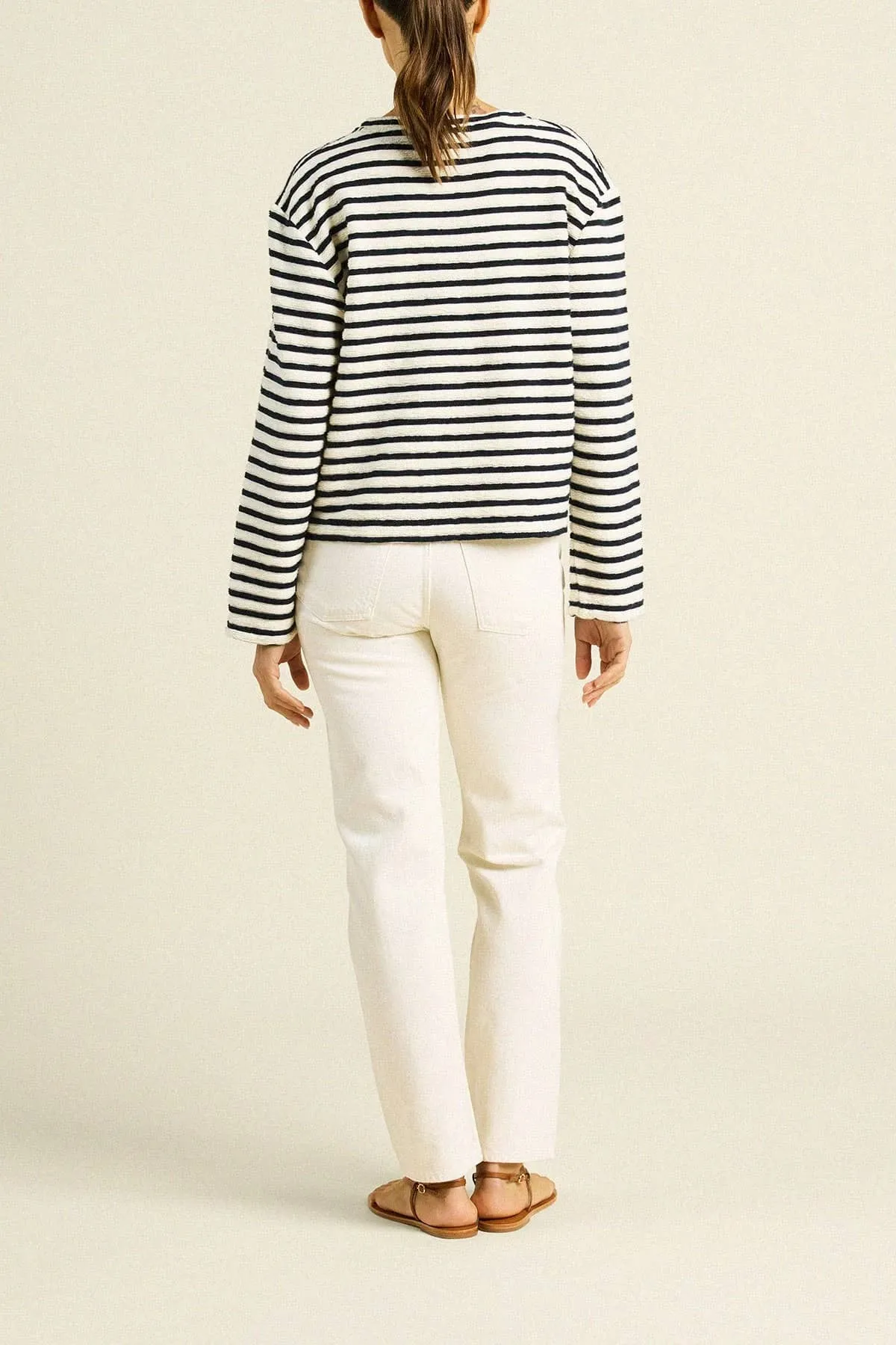 Leo Shirt Navy Stripe sold by Trovata product image thumbnail 5