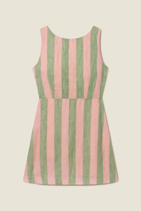 Rosalie Dress Watermelon Stripe sold by Trovata