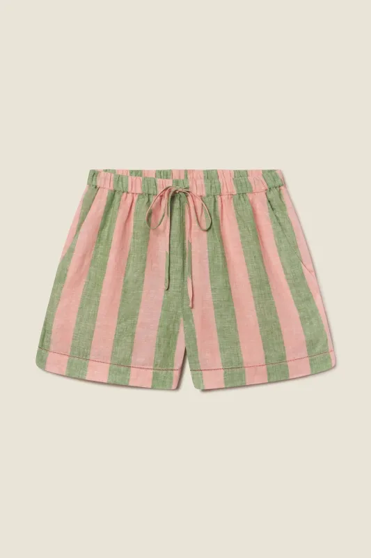 Charlie Short Watermelon Stripe sold by Trovata
