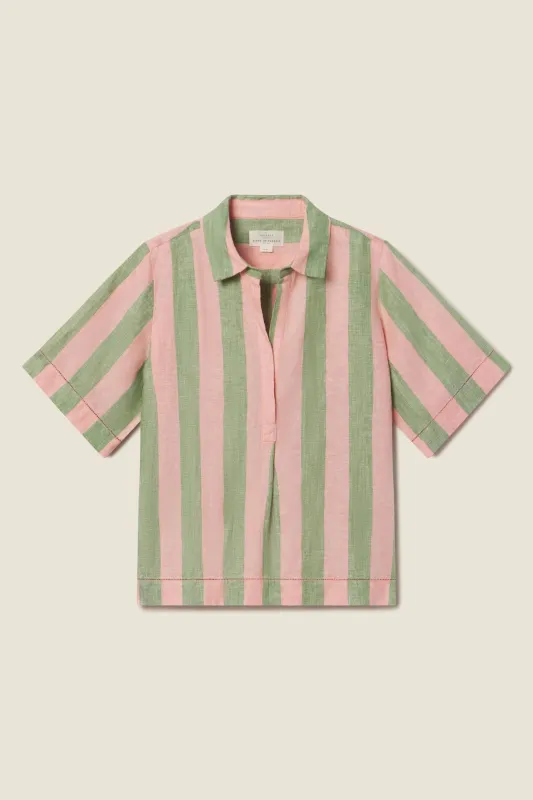 Cora Shirt Watermelon Stripe sold by Trovata
