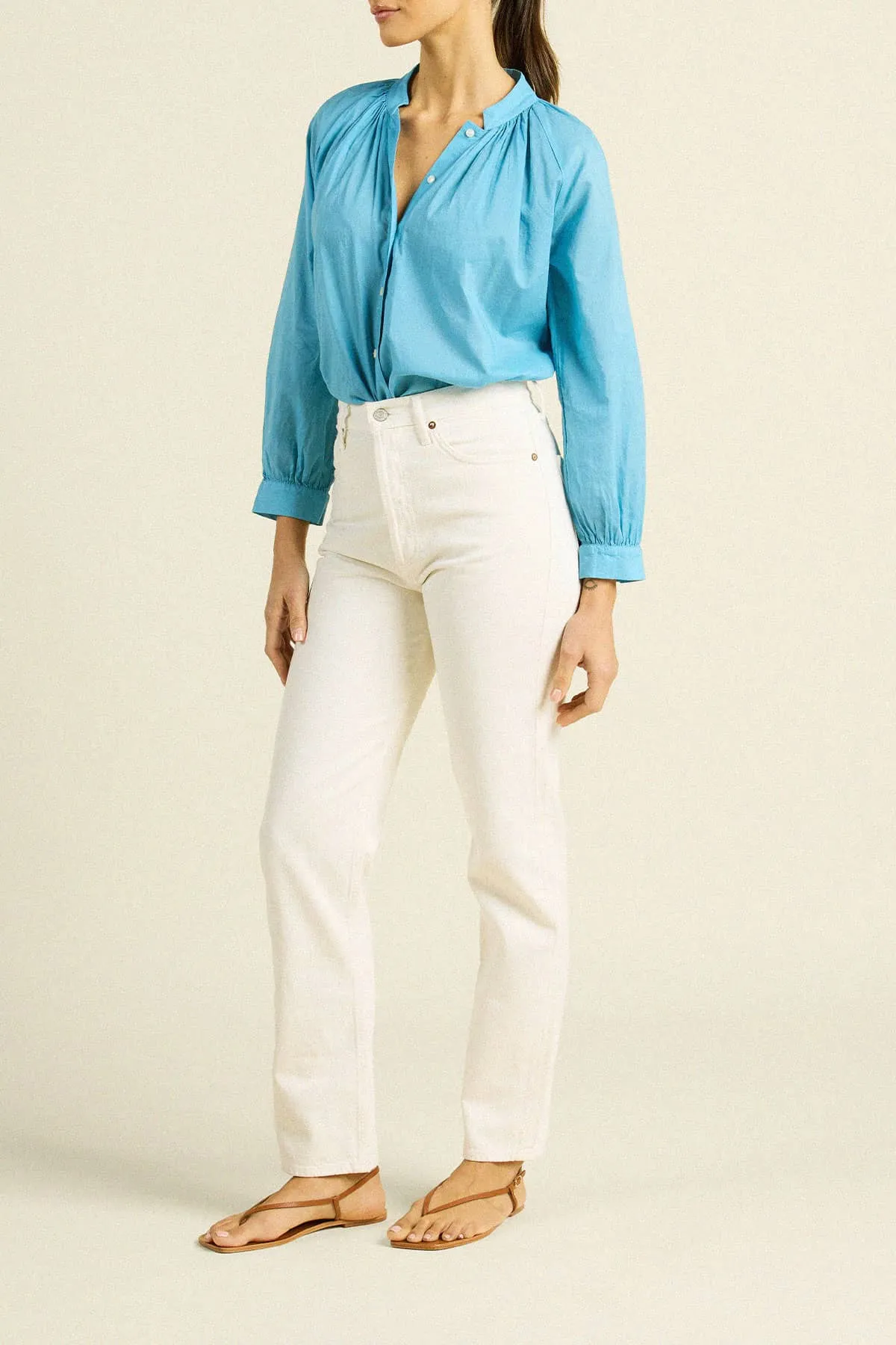 Mena Blouse Larkspur sold by Trovata product image thumbnail 4