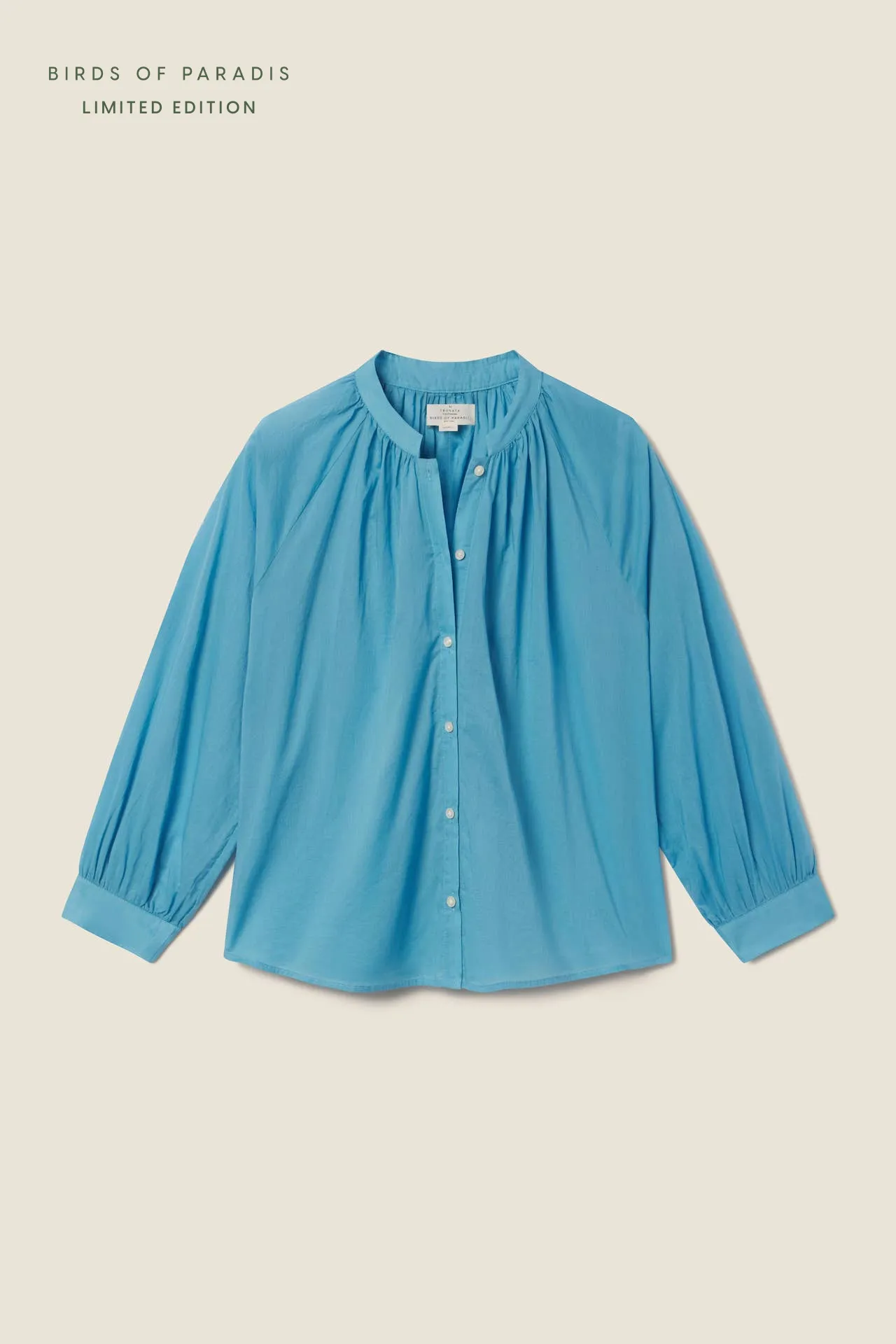 Mena Blouse Larkspur sold by Trovata