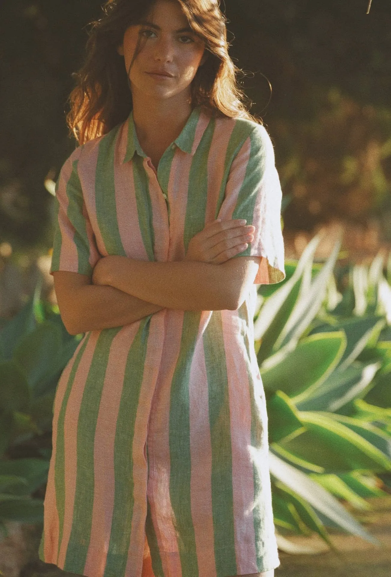 Dana Dress Watermelon Stripe sold by Trovata product image thumbnail 2