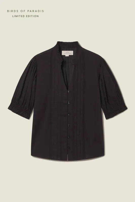 Eliza Blouse Black Voile sold by Trovata