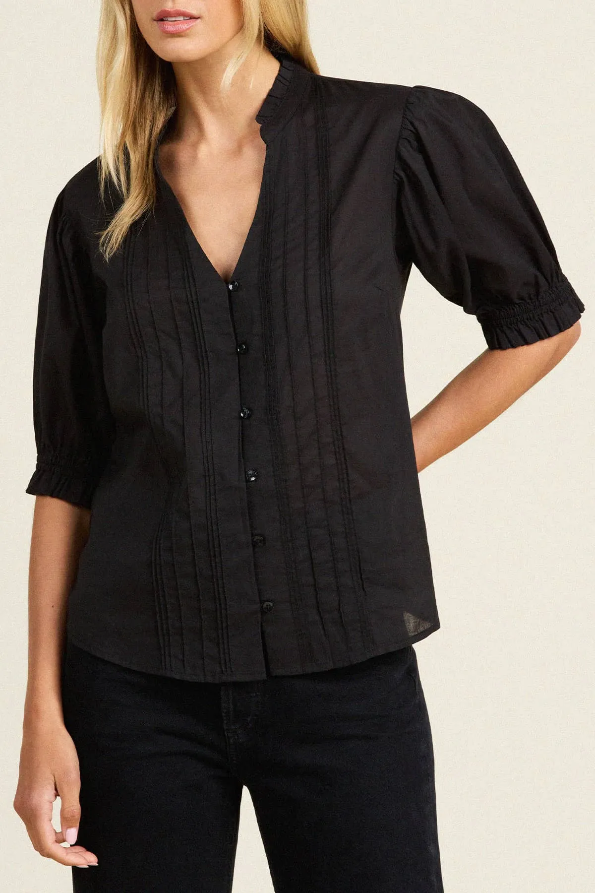Eliza Blouse Black Voile sold by Trovata product image thumbnail 2