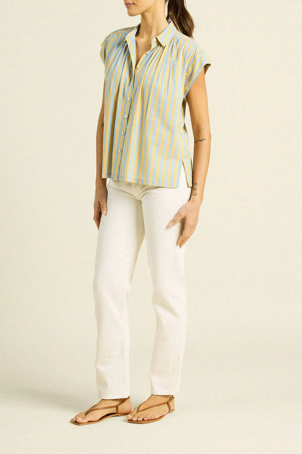 Della Shirt Golden Hour Stripe sold by Trovata product image thumbnail 2
