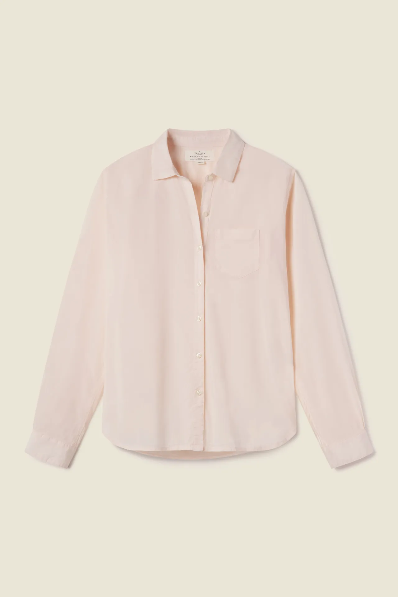 Grace Classic Shirt Blush sold by Trovata