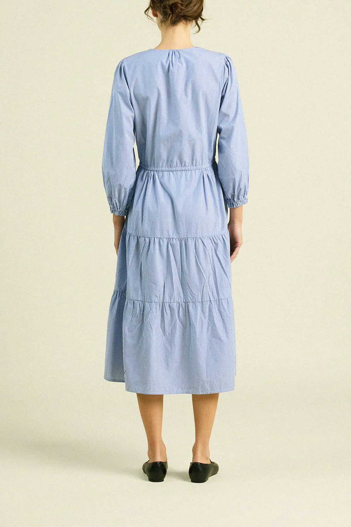 Ainsley "B" Dress Blue/White Stripe sold by Trovata product image thumbnail 5