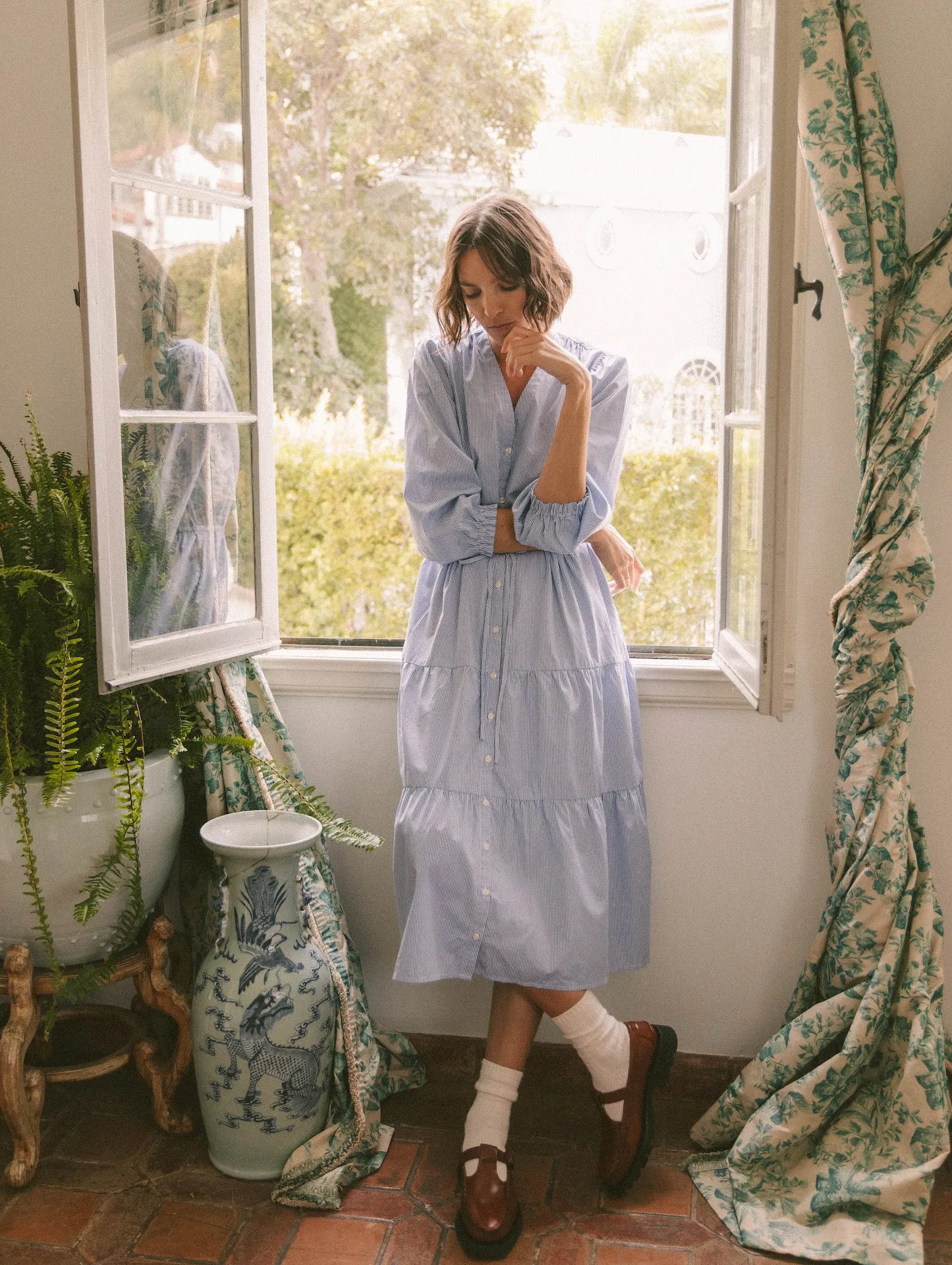 Ainsley "B" Dress Blue/White Stripe sold by Trovata product image thumbnail 2