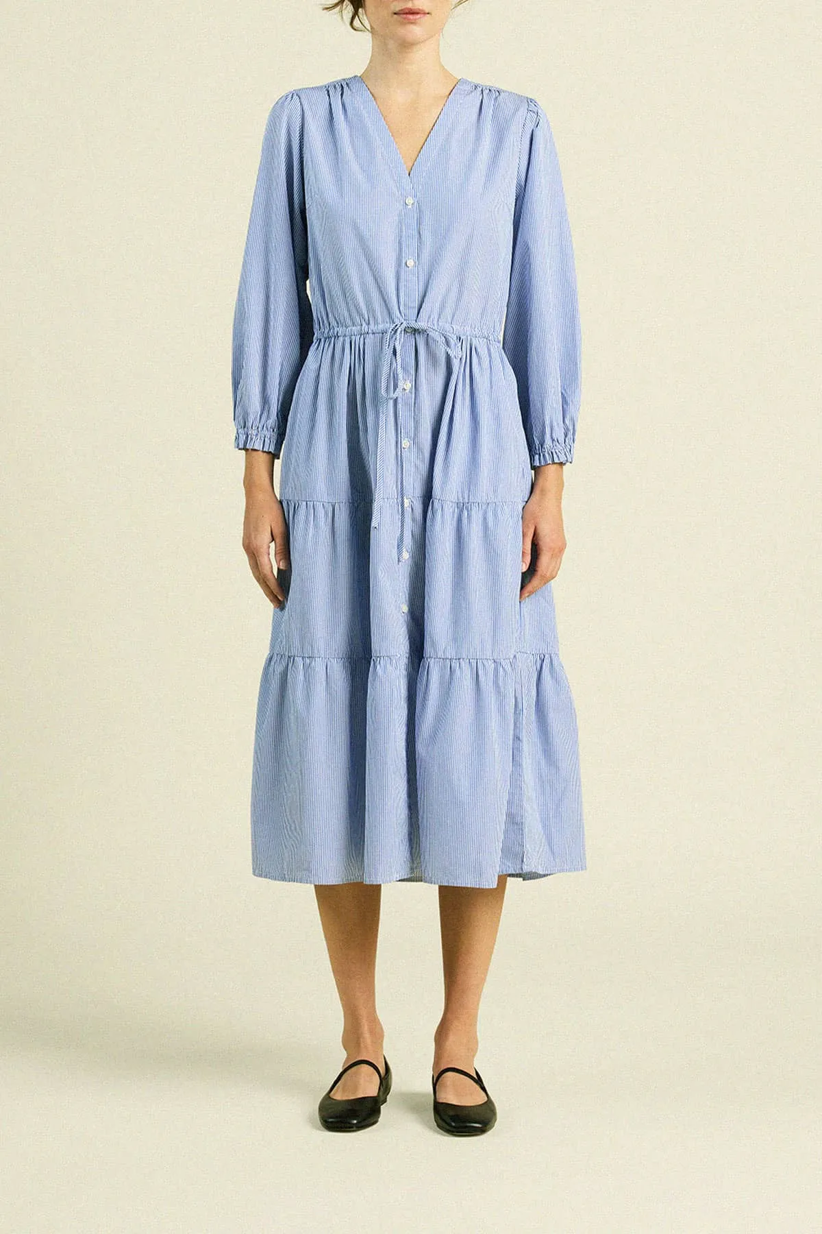 Ainsley "B" Dress Blue/White Stripe sold by Trovata product image thumbnail 3