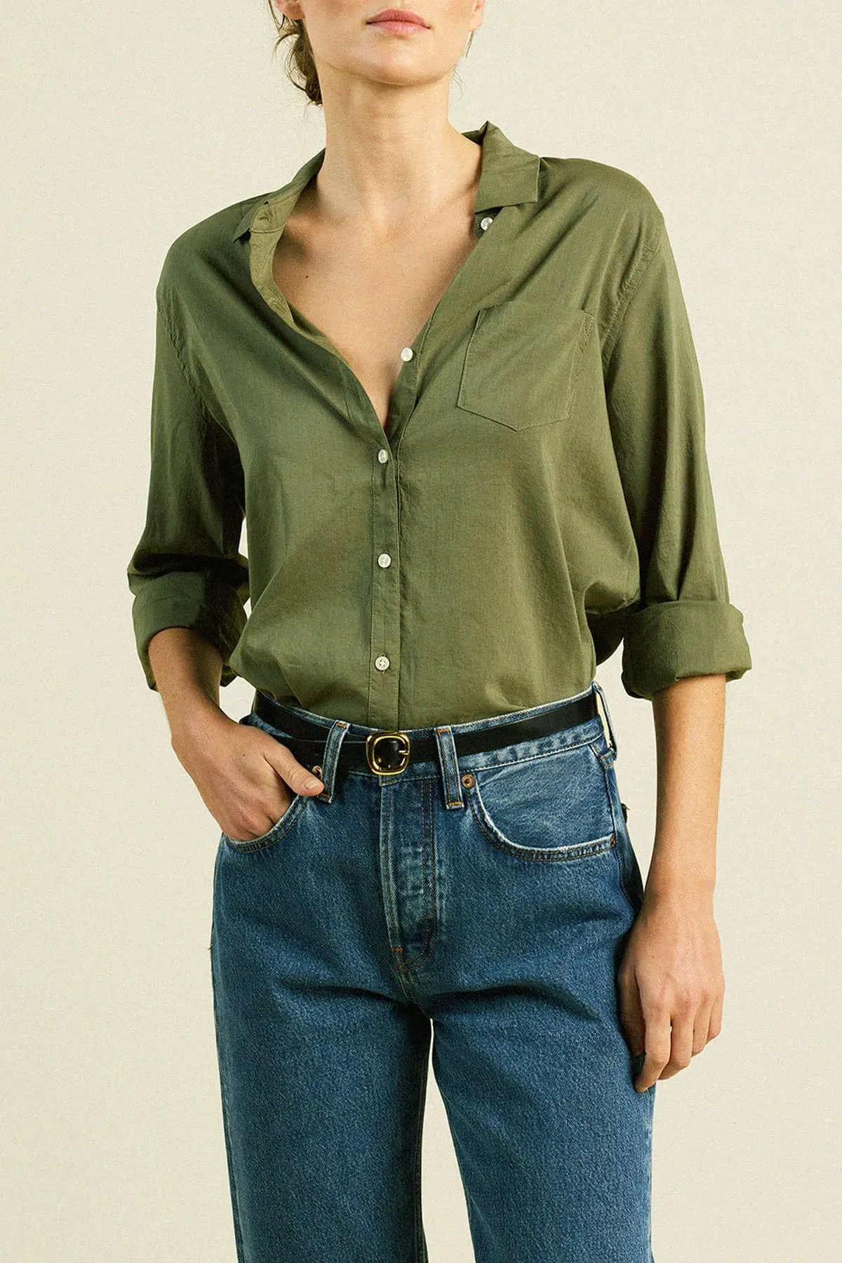 Grace Classic Shirt Olive sold by Trovata product image thumbnail 3