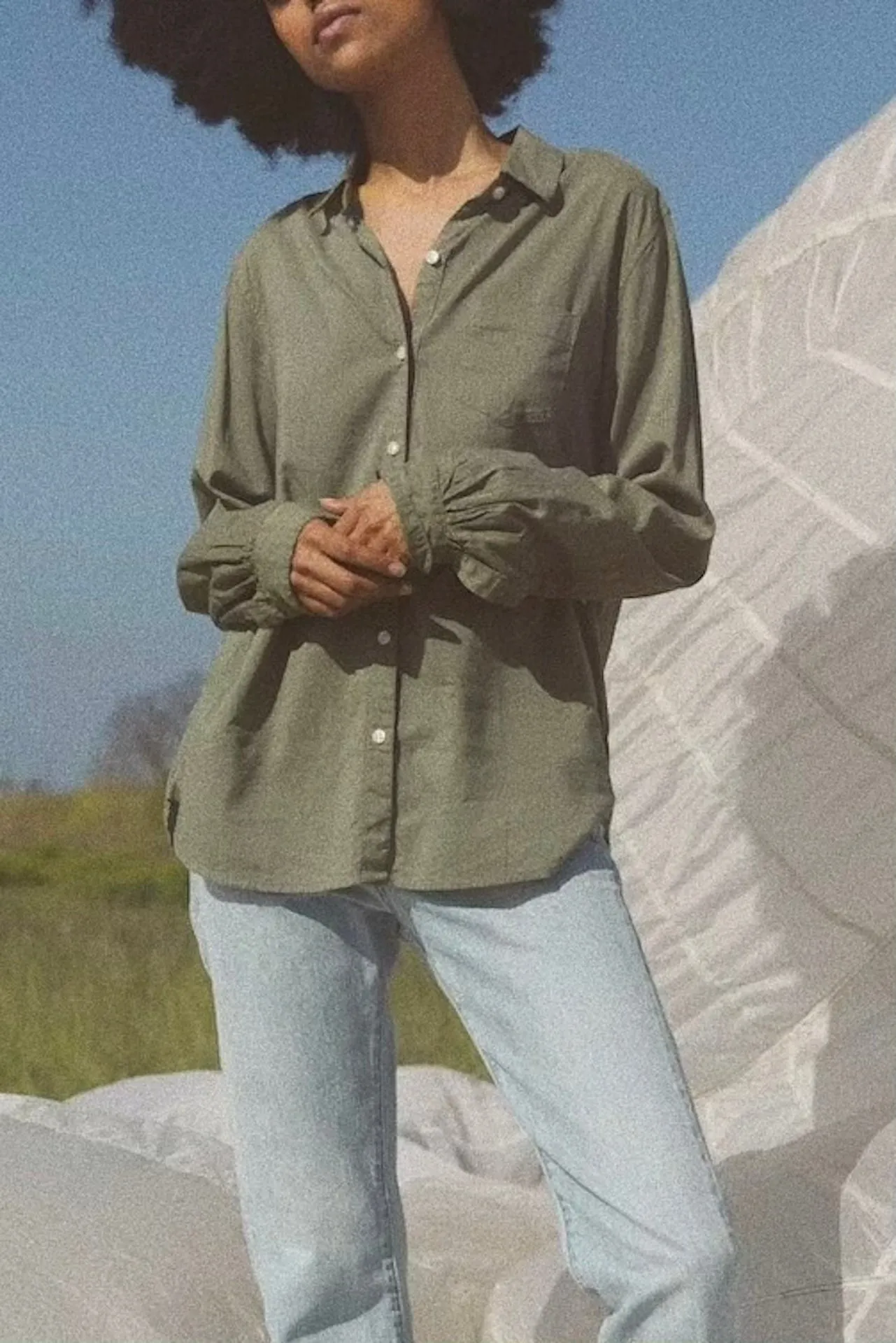 Grace Classic Shirt Olive sold by Trovata product image thumbnail 2