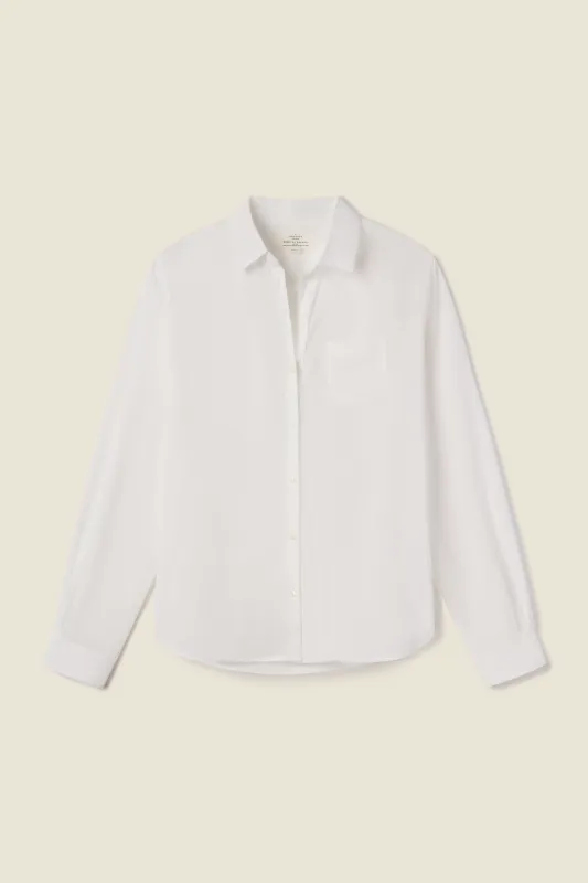 Grace Classic Shirt Antique White sold by Trovata