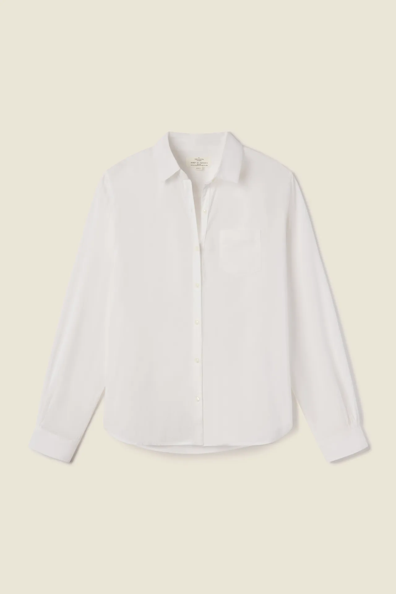 Grace Classic Shirt Antique White sold by Trovata