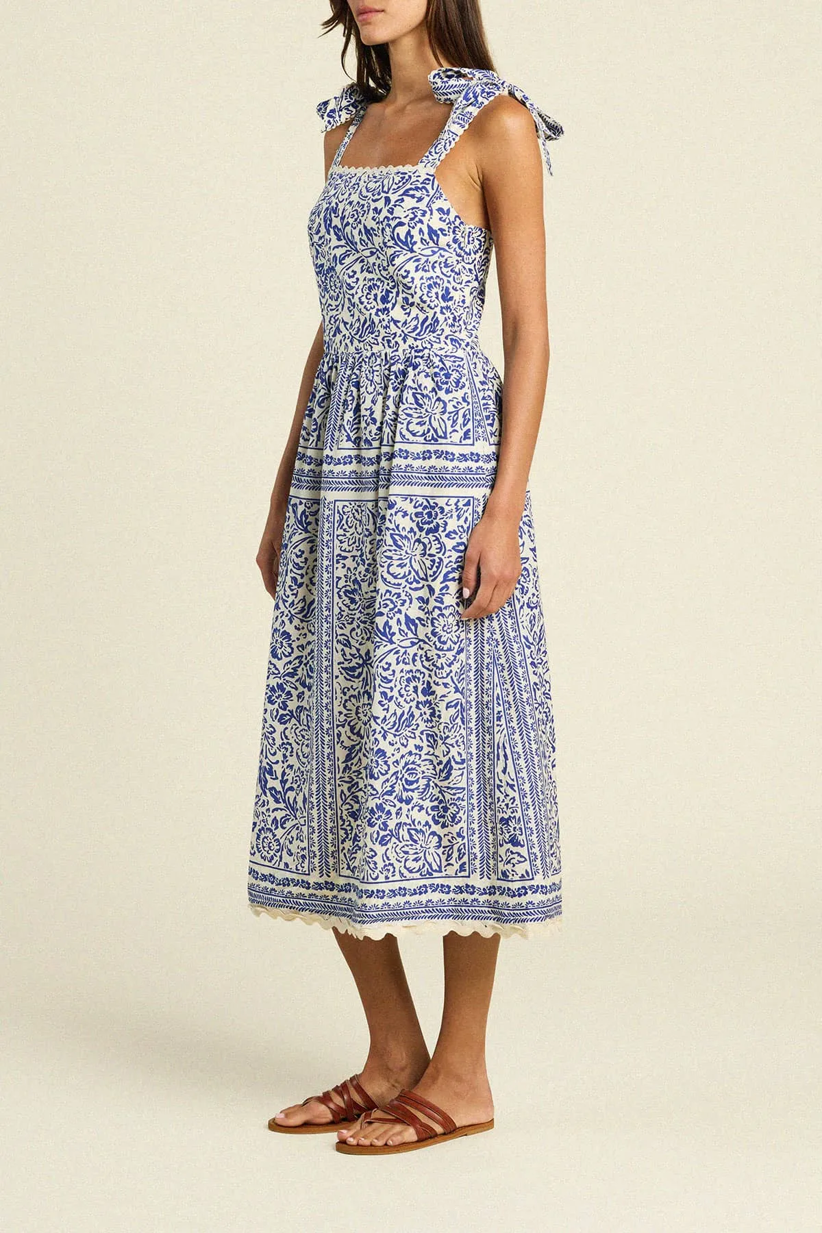Alessia Dress Hydra Border sold by Trovata product image thumbnail 3