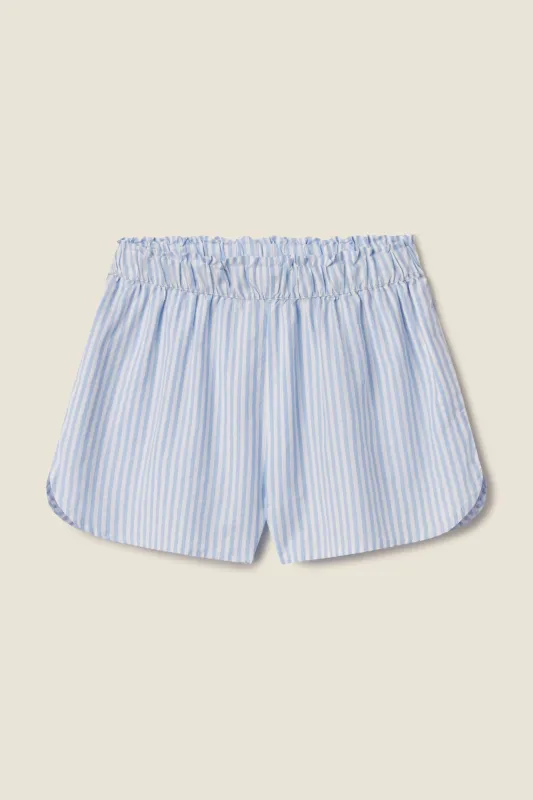 Lucy Short Blue Coastal Stripe sold by Trovata