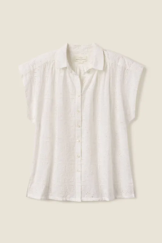 Della Shirt Handkerchief Eyelet sold by Trovata