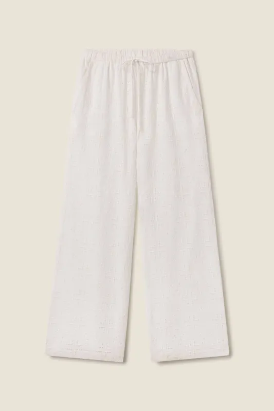 Vera Pant Handkerchief Eyelet sold by Trovata