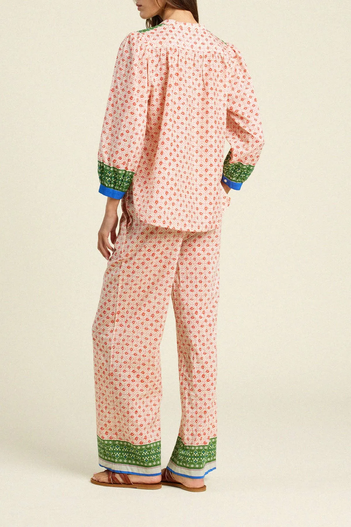 Clara Blouse Santorini Border sold by Trovata product image thumbnail 5