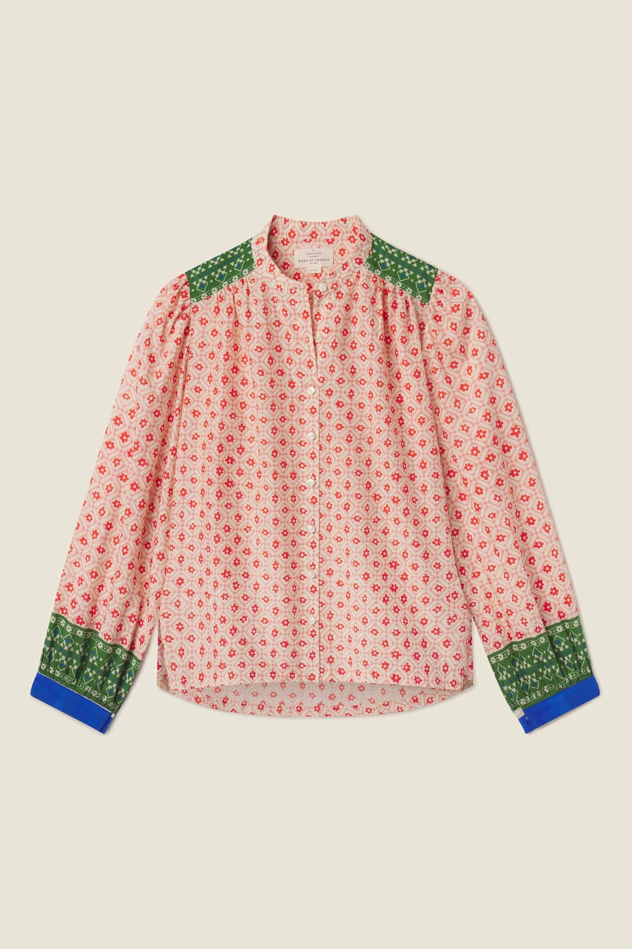 Clara Blouse Santorini Border sold by Trovata product image thumbnail 2