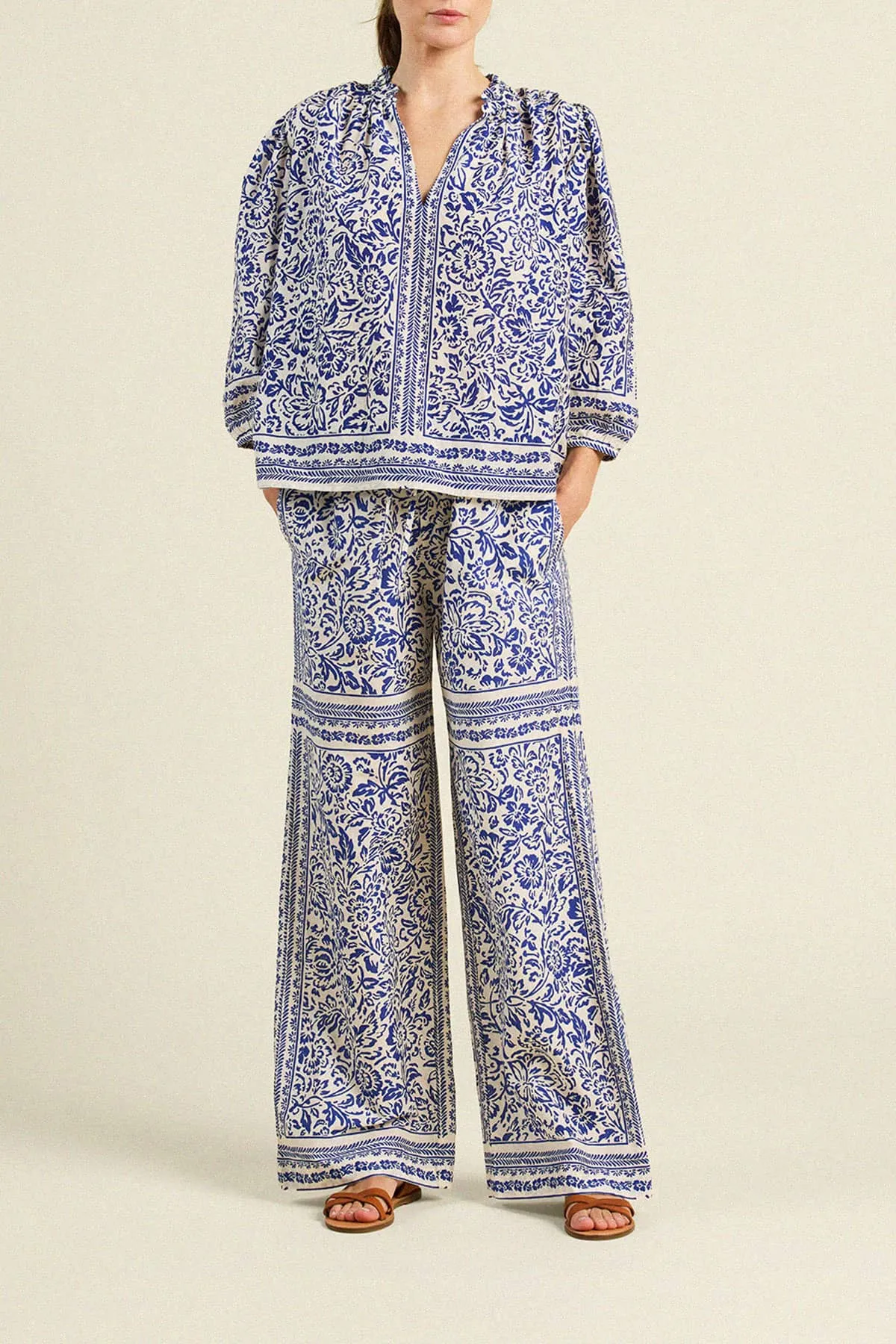 Orly Blouse Hydra Border sold by Trovata product image thumbnail 2